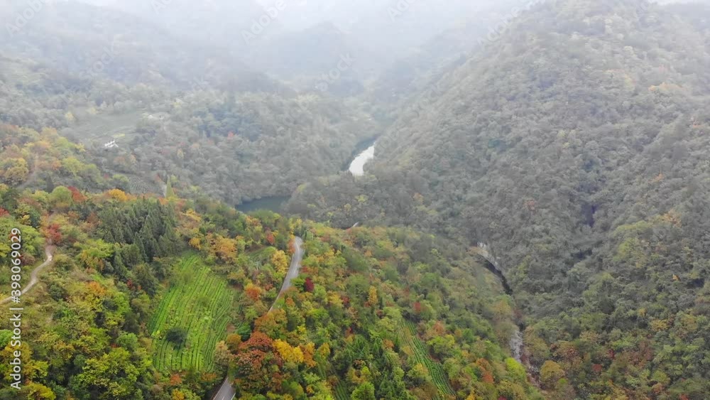 Beautiful landscape of Wudang Mountain. Wudang Mountain is Scenery and Ancient Architectural Complex in Shiyan City, Hubei Province, China Beautiful landscape of Wudang Mountain. Wudang Mountain is Scenery and Ancient Architectural Complex in Shiyan City, Hubei Province, China