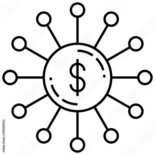 Asset Portfolio Concept Vector Icon Design, Financier and investors Symbol on White Background, Business Capitalism and Finance Sign,