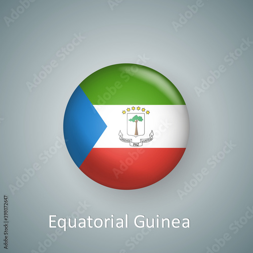 Free Download Equatorial Guinea flag icon circle 3d gradient isolated - GFXLoad