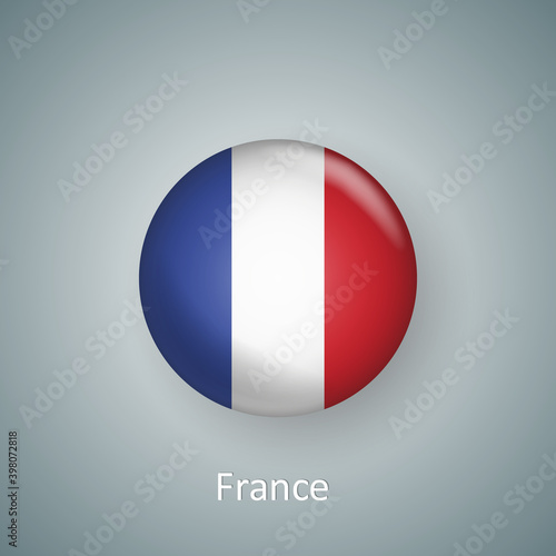 France flag icon circle 3d gradient isolated Free Download France flag icon circle 3d gradient isolated - GFXLoad
