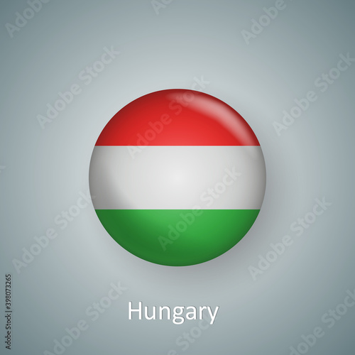 Hungary flag icon circle 3d gradient isolated Free Download Hungary flag icon circle 3d gradient isolated - GFXLoad