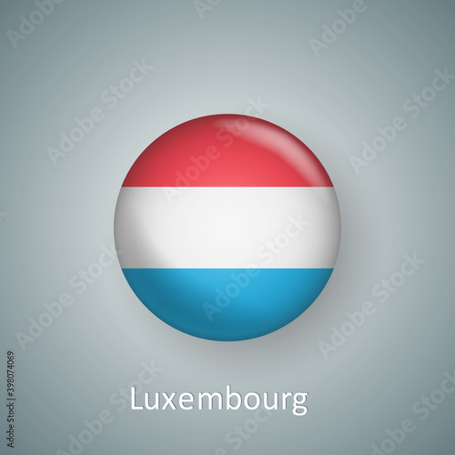 Luxembourg flag icon circle 3d gradient isolated Free Download Luxembourg flag icon circle 3d gradient isolated - GFXLoad