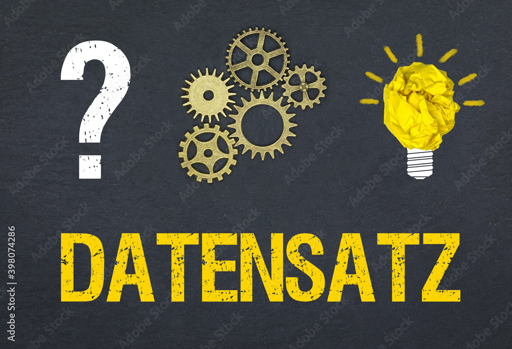 Obraz premium Datensatz