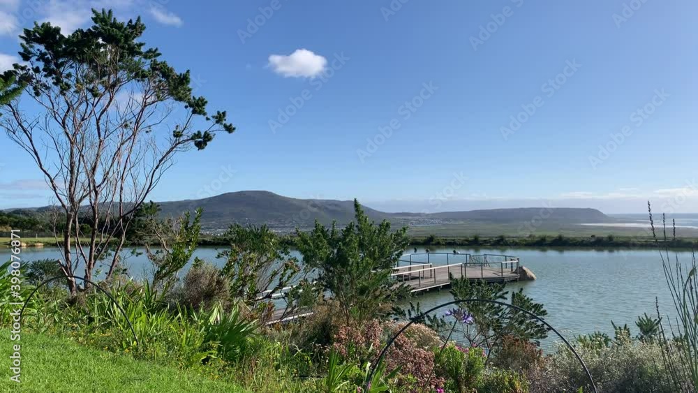 Big pond at Cape Point Vineyard with views of Noordhoek beach Big pond at Cape Point Vineyard with views of Noordhoek beach