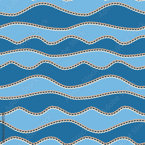 Waves Seamless Pattern.