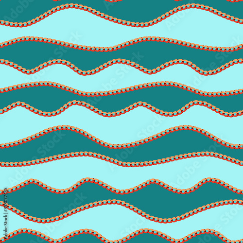 Waves Seamless Pattern.