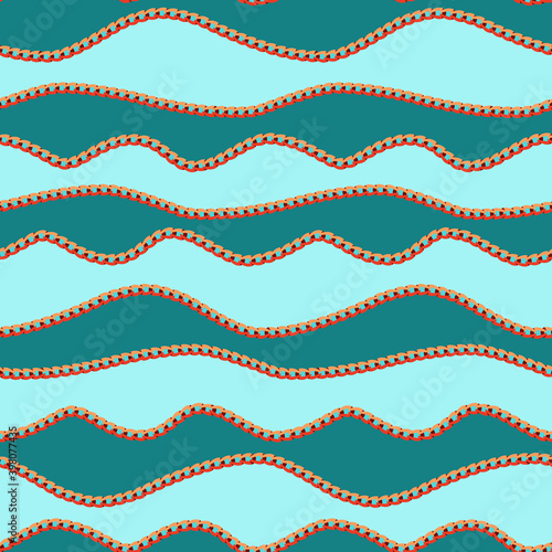 Waves Seamless Pattern.
