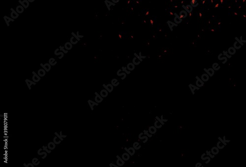 Dark Orange vector doodle pattern.
