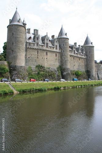 medieval castle in josselin in brittany (france)