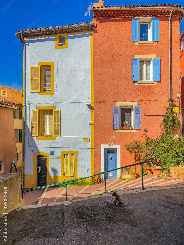 Old street in Aubagne, south France