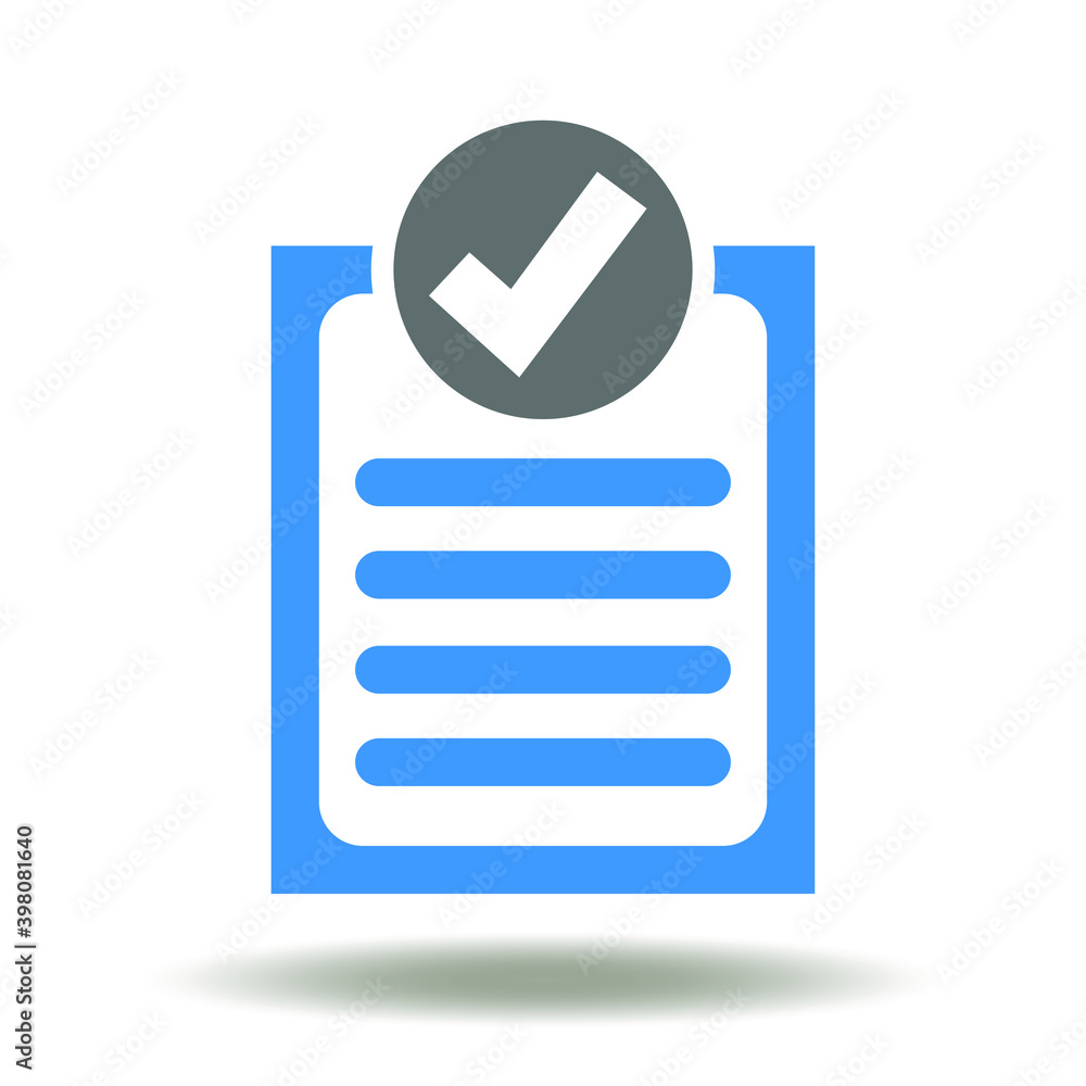 Check list icon vector. Checklist symbol. Compliance logo. Check list icon vector. Checklist symbol. Compliance logo.