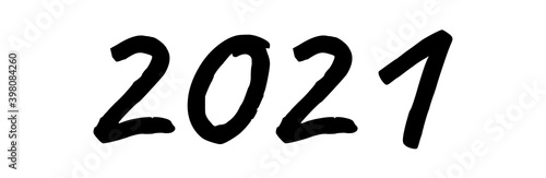 Logo 2021 text vector icon