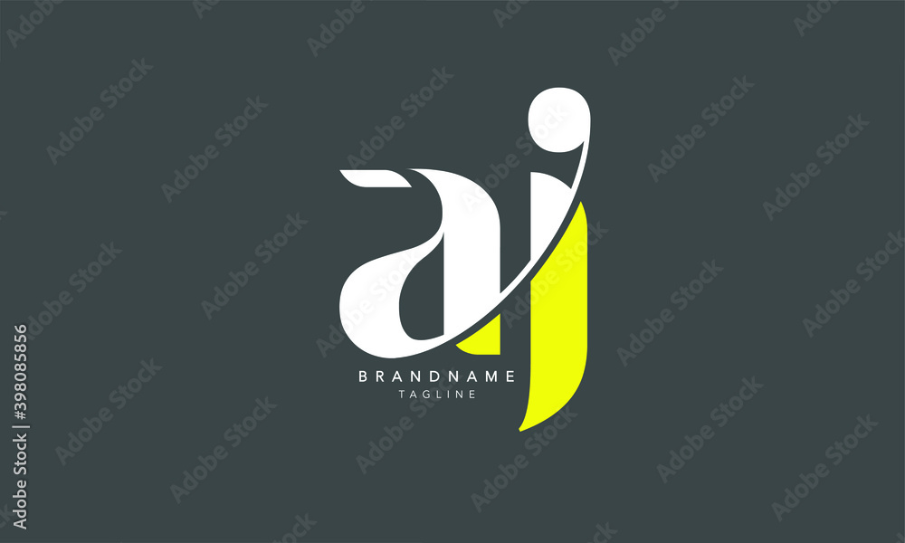 Alphabet letters Initials Monogram logo AJ, JA, A and J Stock Vector ...