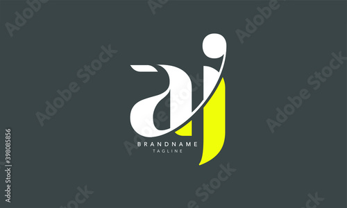 Alphabet letters Initials Monogram logo AJ, JA, A and J photo