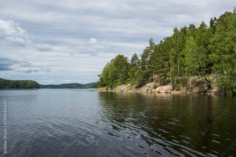 View of the lake in Karelia