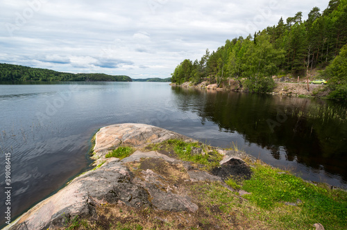 View of the lake in Karelia