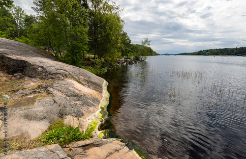 View of the lake in Karelia