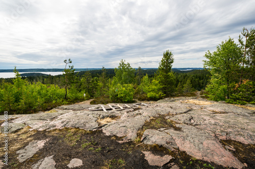 View from the mount Hiidenvuori in Karelia