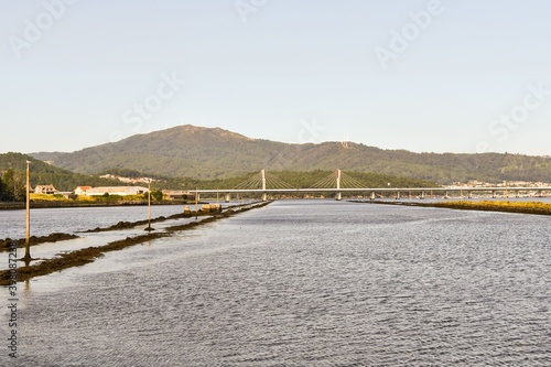 detail of the border city town fortaleza de valenca between spain and portugal photo