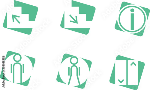 set of icons