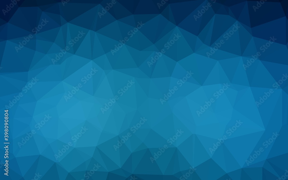 Dark BLUE vector abstract polygonal layout. Shining colored illustration in a Brand new style. Completely new template for your business design.