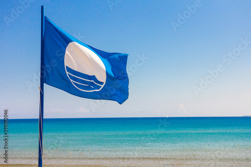 The Blue Flag is an international award for beaches and marinas.
