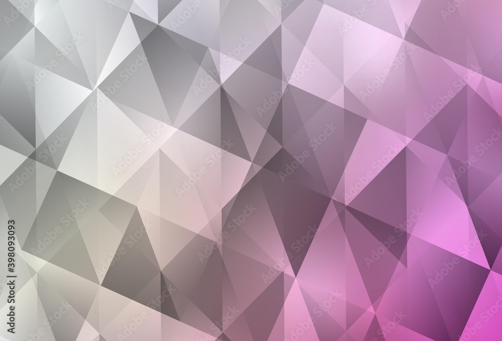 Obraz premium Light Pink, Yellow vector triangle mosaic template.