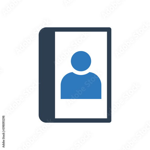 phonebook icon - contact book icon	
