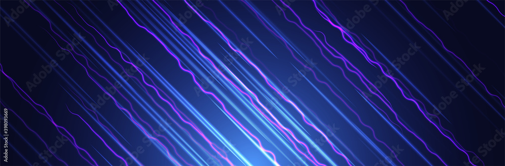 Abstract blue line background. Futuristic neon pattern. Wave glitch or distortion. Cyberpunk vector wallpaper Abstract blue line background. Futuristic neon pattern. Wave glitch or distortion. Cyberpunk vector wallpaper
