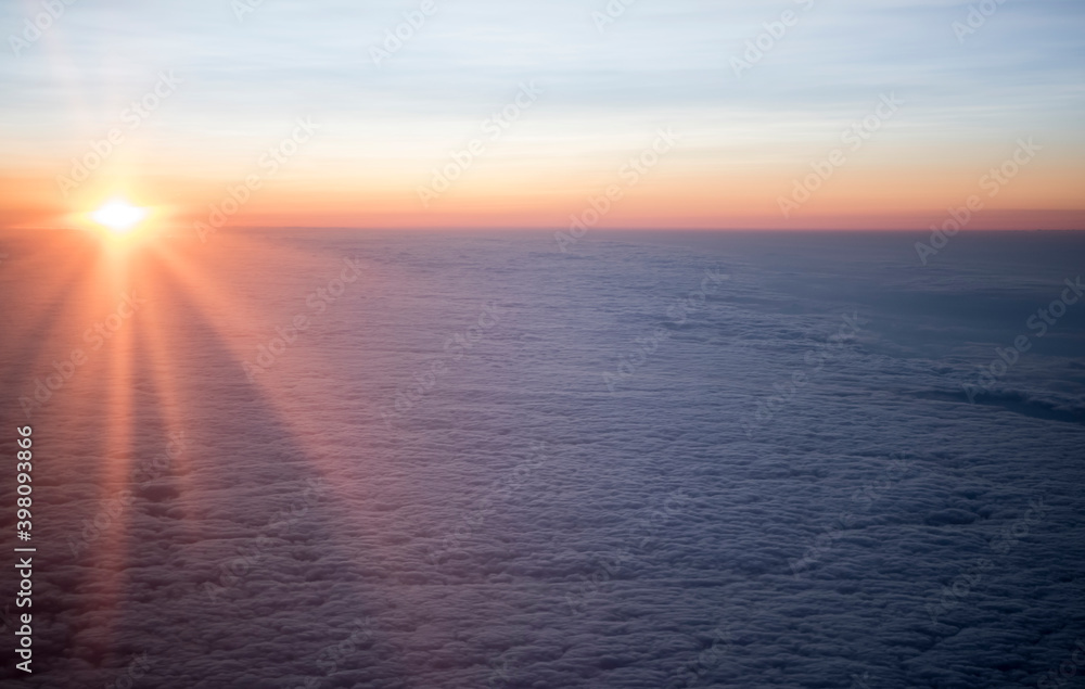 Fototapeta premium Sunrise in September 2017 in the south of Russia