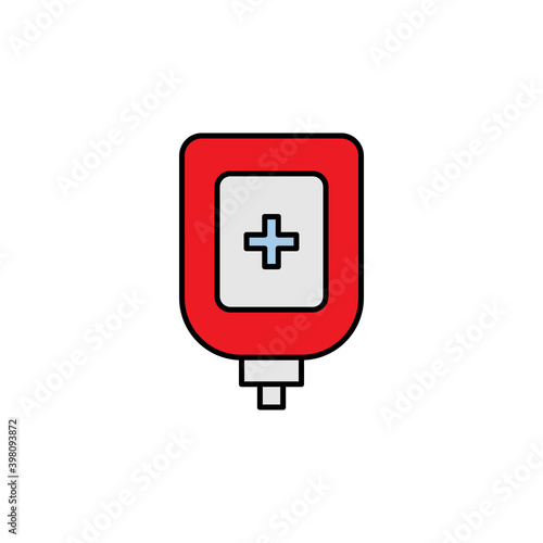 blood type line icon. Signs and symbols can be used for web, logo, mobile app, UI, UX