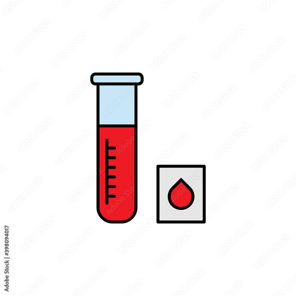 blood test line icon. Signs and symbols can be used for web, logo, mobile app, UI, UX blood test line icon. Signs and symbols can be used for web, logo, mobile app, UI, UX