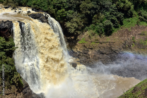 Paisajes y localizaciones de las cataratas del Nilo Azul, en el sur del lago Tana y de la ciudad de Bahir Dar, en el norte de Etiopia photo