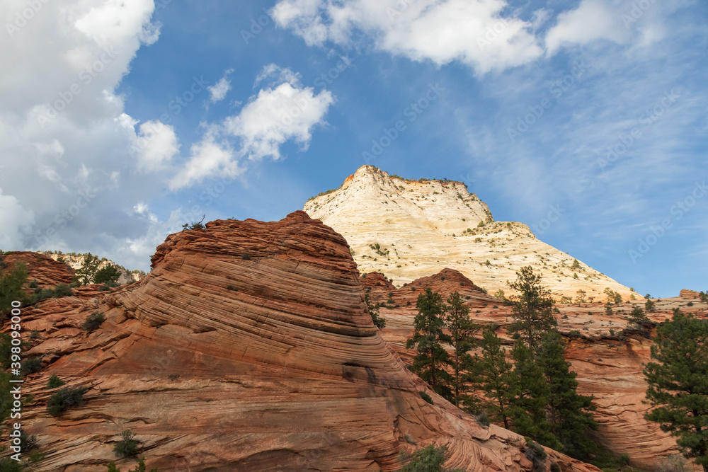 Rock formations at Zion National Park, Utah, USA Rock formations at Zion National Park, Utah, USA