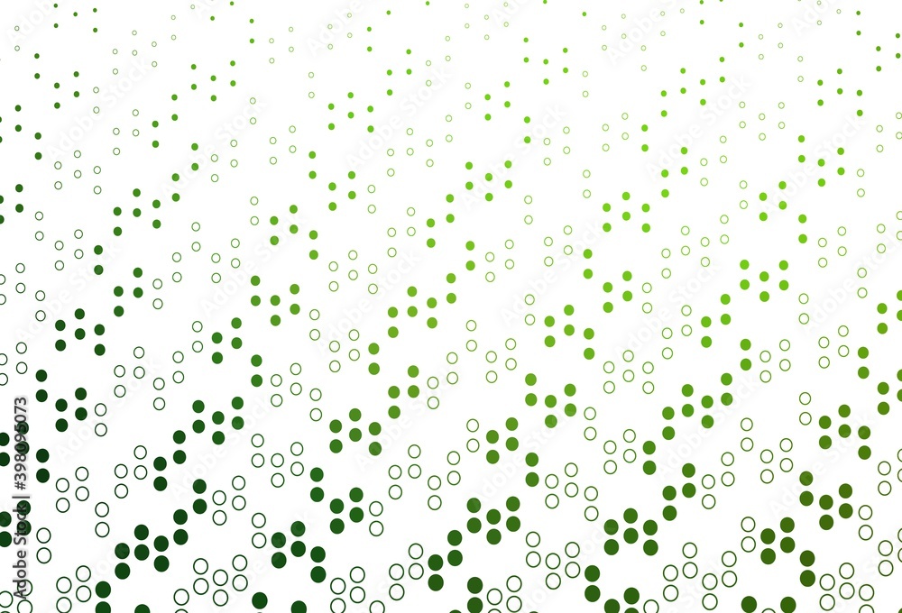 Light Green vector cover with spots. Light Green vector cover with spots.