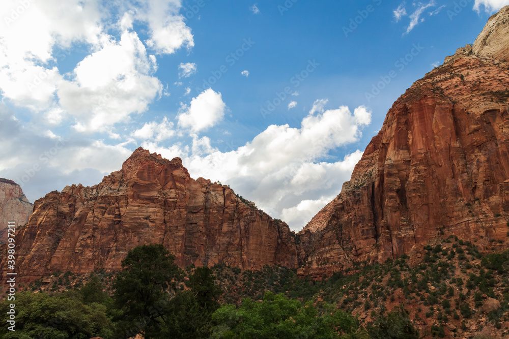 Rock formations at Zion National Park, Utah, USA Rock formations at Zion National Park, Utah, USA