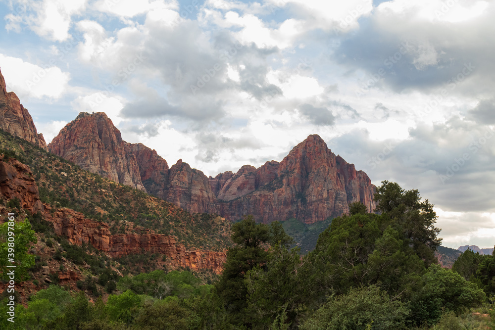 Rock formations at Zion National Park, Utah, USA