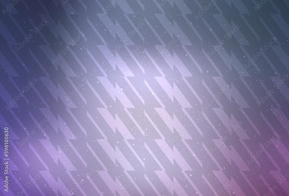 Obraz premium Light Purple vector template with repeated sticks.