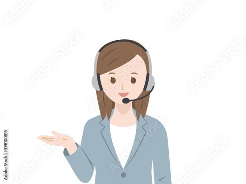 テレフォンオペレーター　女性　案内