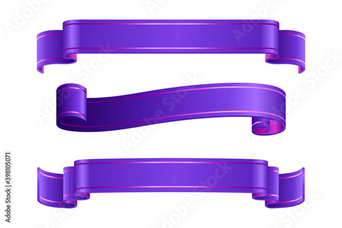 Complete set of banners and ribbons