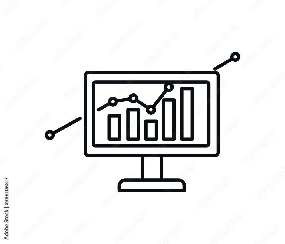 Reporting, monitoring data web screen. data analysis and business concept. flat vector illustration
Reporting, monitoring data web screen. data analysis and business concept. flat vector illustration