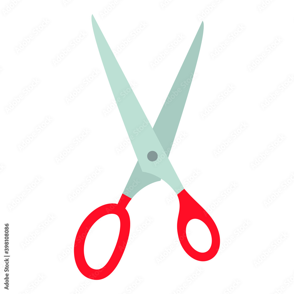 open scissor in white background icon open scissor in white background icon