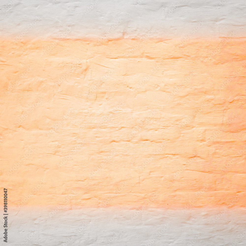 White Shabby Brick Wall Background With Orange Neon Light Spot, Old Stone Brickwork Plaster Texture, Grunge Clean Stucco Wall Material White Shabby Brick Wall Background With Orange Neon Light Spot, Old Stone Brickwork Plaster Texture, Grunge Clean Stucco Wall Material