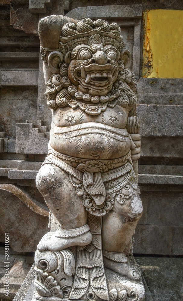 Traditional Balinese demon statue