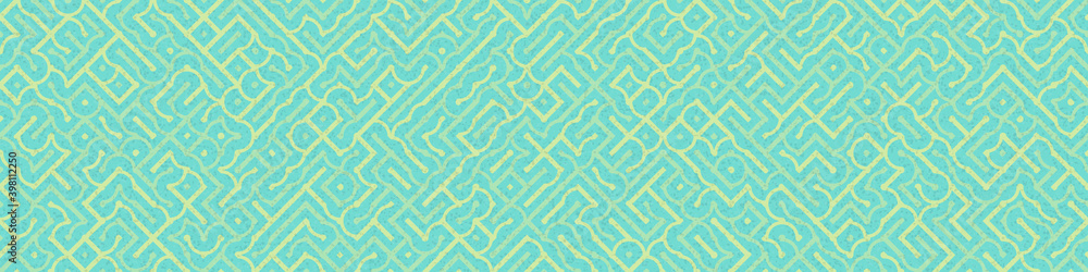 Fototapeta premium Abstract Geometric Pattern generative computational art illustration