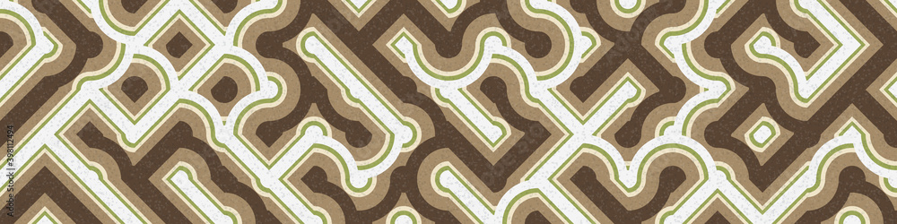 Obraz premium Abstract Geometric Pattern generative computational art illustration