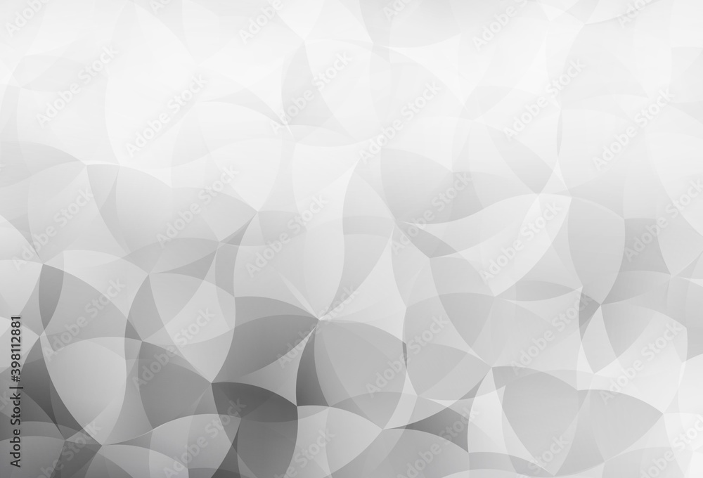 Fototapeta premium Light Gray vector abstract polygonal pattern.