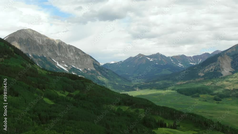 WS POV Scenic view of mountains WS POV Scenic view of mountains