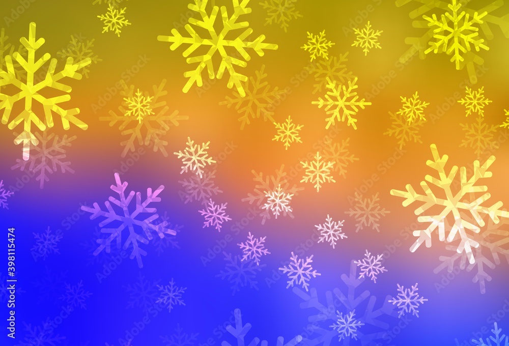 Light Blue, Yellow vector template in carnival style. Light Blue, Yellow vector template in carnival style.