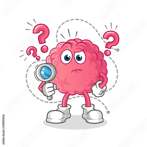 Wallpaper Mural brain brain searching illustration. character vector Torontodigital.ca